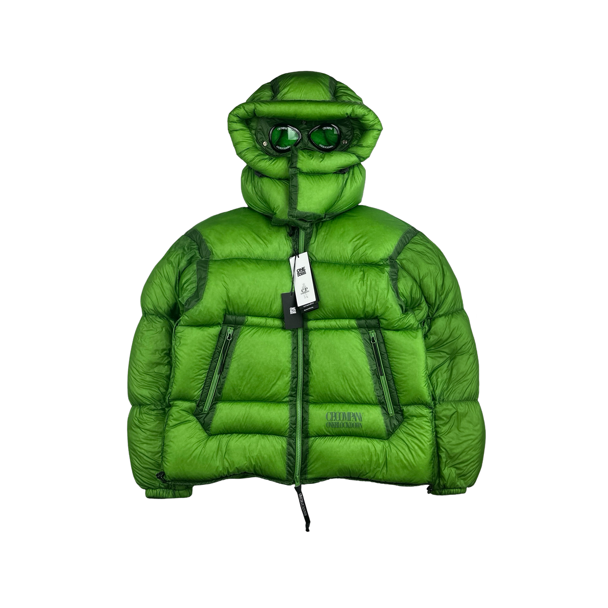 Puffer Jacket Cp Company Lime Green CP Company X ONEBLOCKDOWN D D