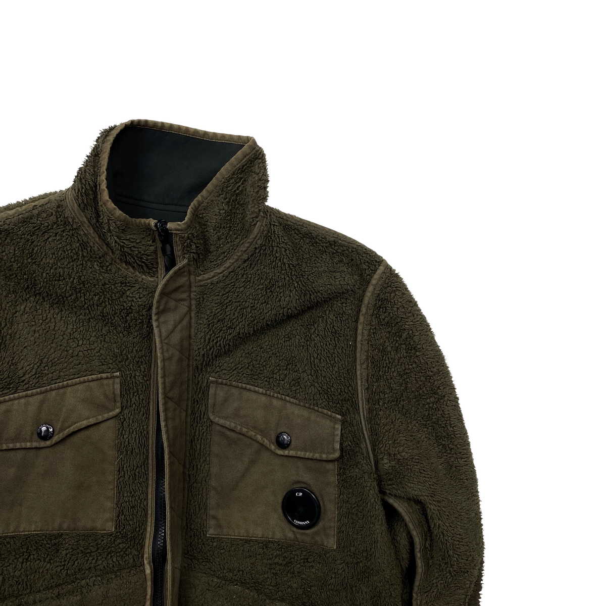 CP Company Sherpa Fleece Reversible Soft Shell Jacket   XXL