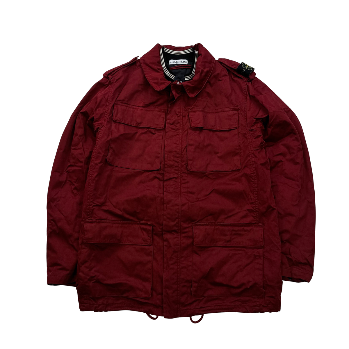 Stone Island Red Dutch Rope Raso Shoulder Badge Jacket XL