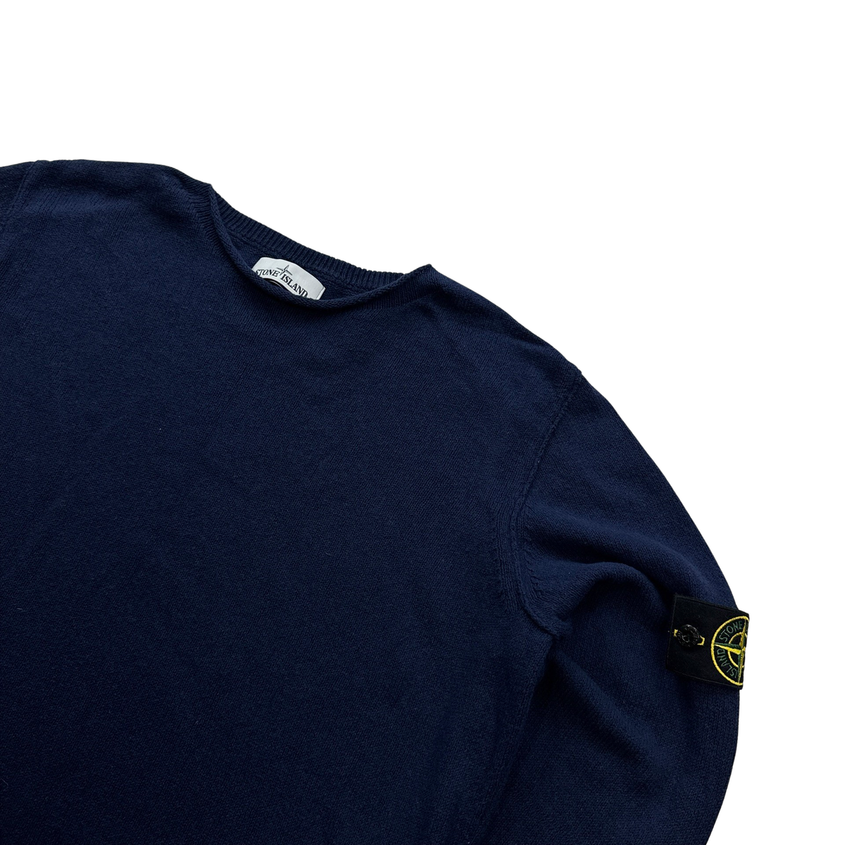 トップス Stone  Navy Knitted Crewneck BCD05367-1E23-4DB2-A4AD-