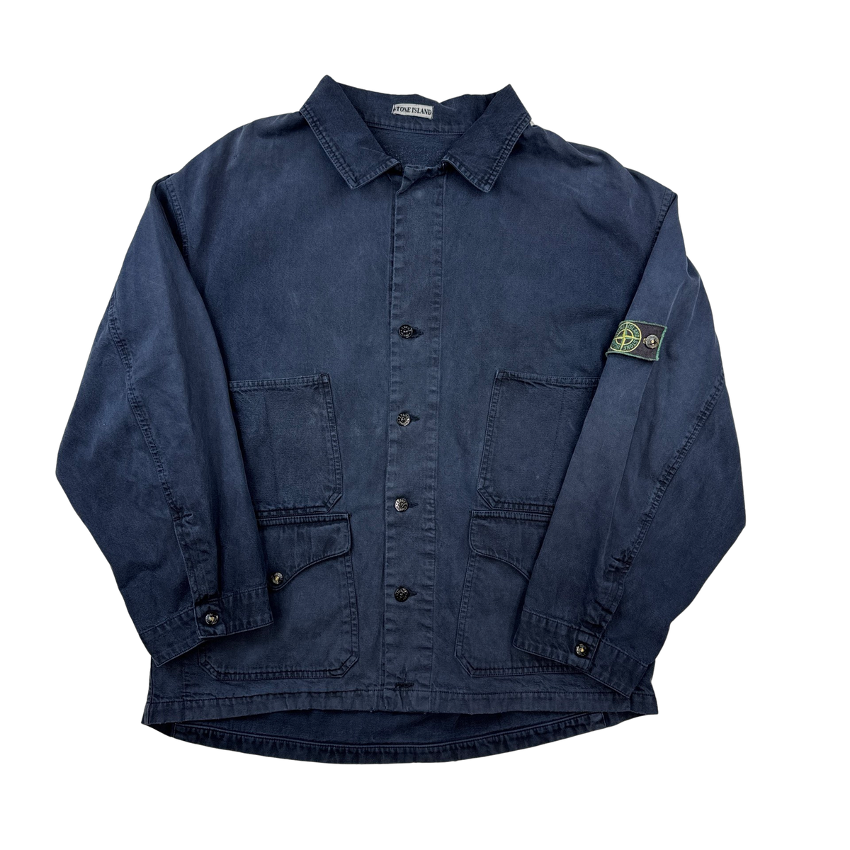 Stone Island Vintage 1992 Spellout Tela Stella Canvas Jacket - XL