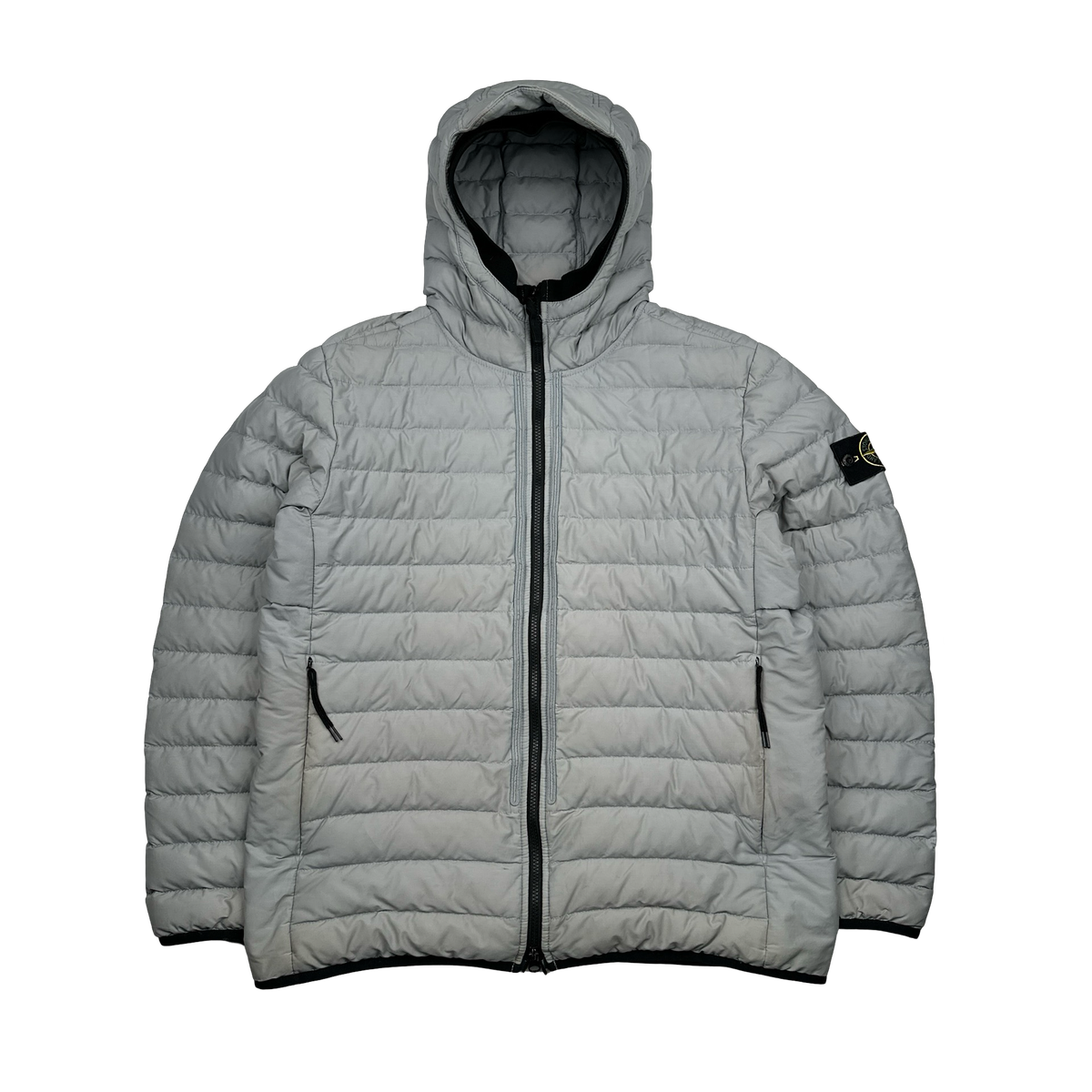 Stone Island 2021 Grey 0-Cotton R Nylon Tela Puffer Jacket - XL