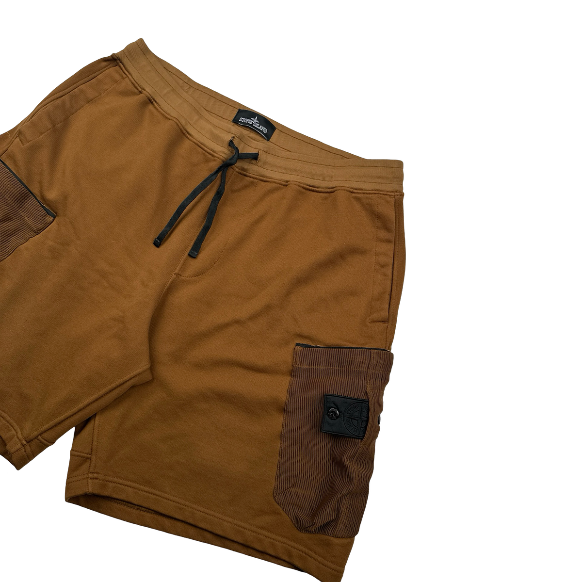 Stone  shadow project ショーツ M Stone Island 2021 Shadow Project Brown Garment Dyed Mesh Cargo