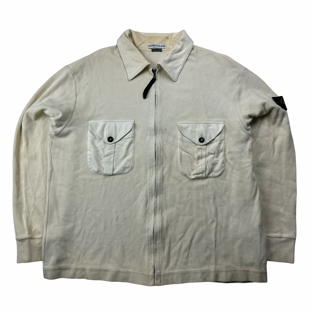 Stone Island SS2000 Vintage Ribbed Cotton Overshirt XL
