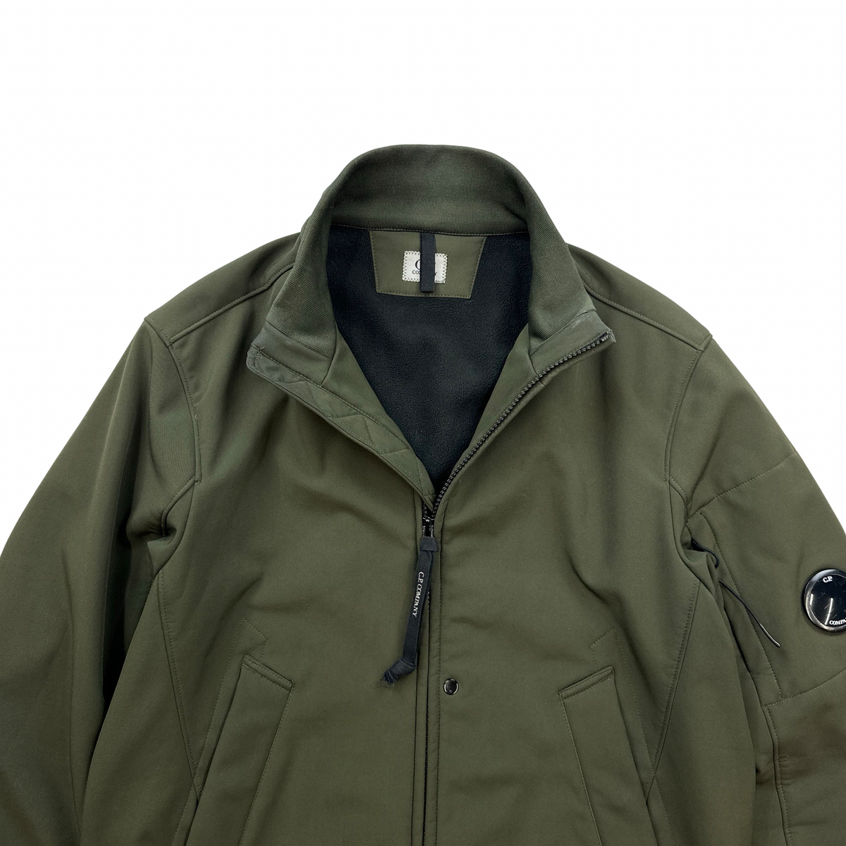 CP Company Khaki Soft Shell Bomber Jacket Medium