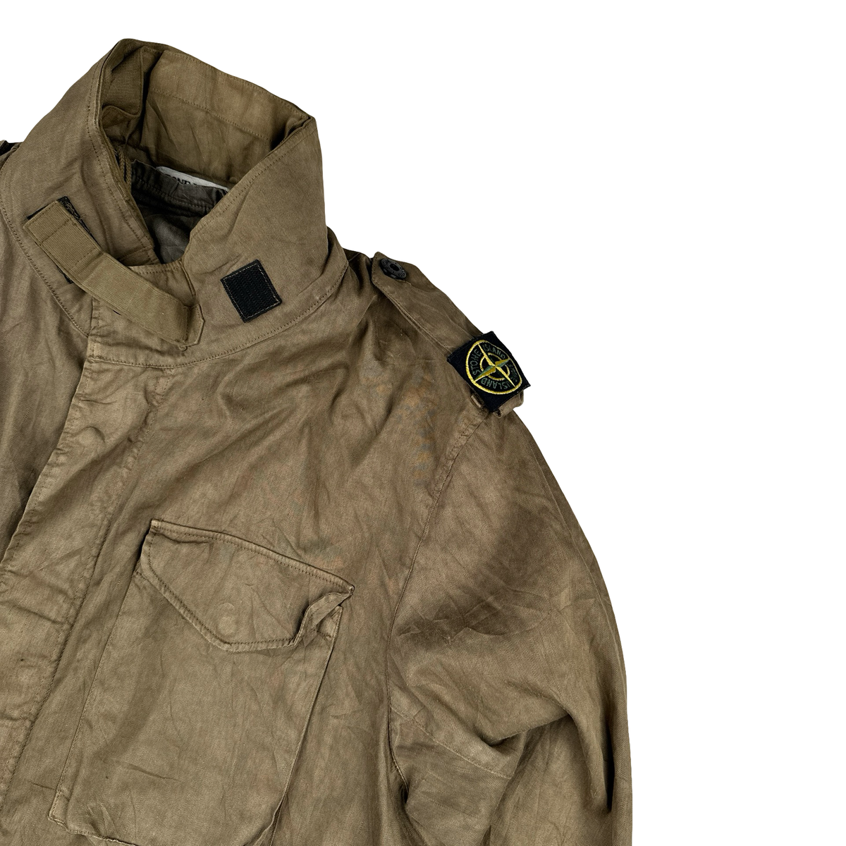 Stone Island 2005 Shoulder Badge Lino Flax Dutch Rope Jacket XXL