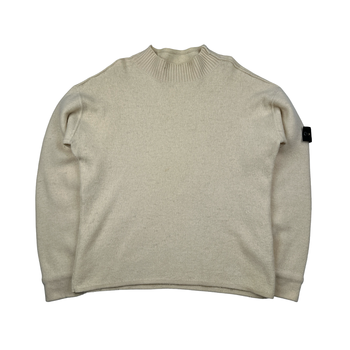 Stone Island 2000 Vintage Wool Cream Knit Jumper - XL – Mat