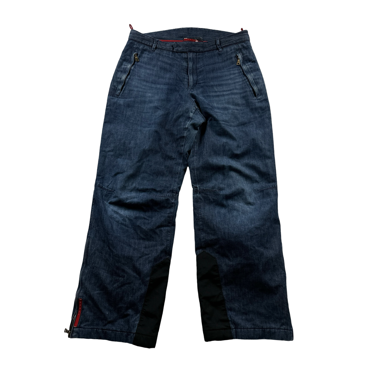 PRADA Archive スラックス Prada Denim Archive Baggy Fit Ski Trousers - 34