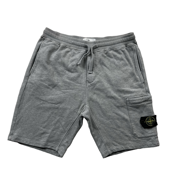 Stone Island Grey Cotton Shorts - Large
