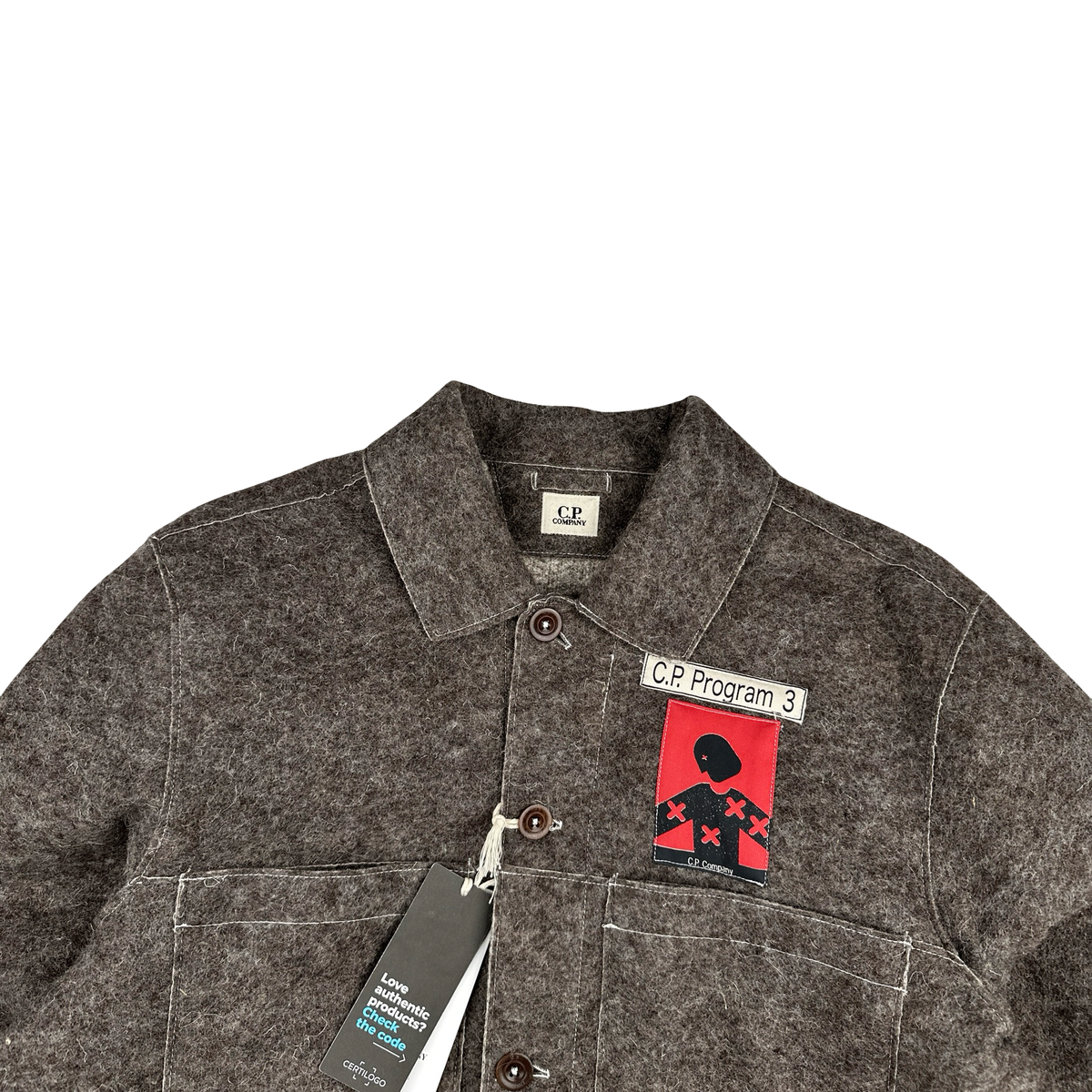 cp company wool jacket / check jacket