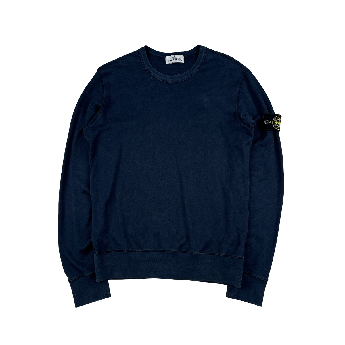 STONE  スウェット　ネイビー Stone Island 2013 Navy Cotton Crewneck Sweatshirt - Medium – Mat's
