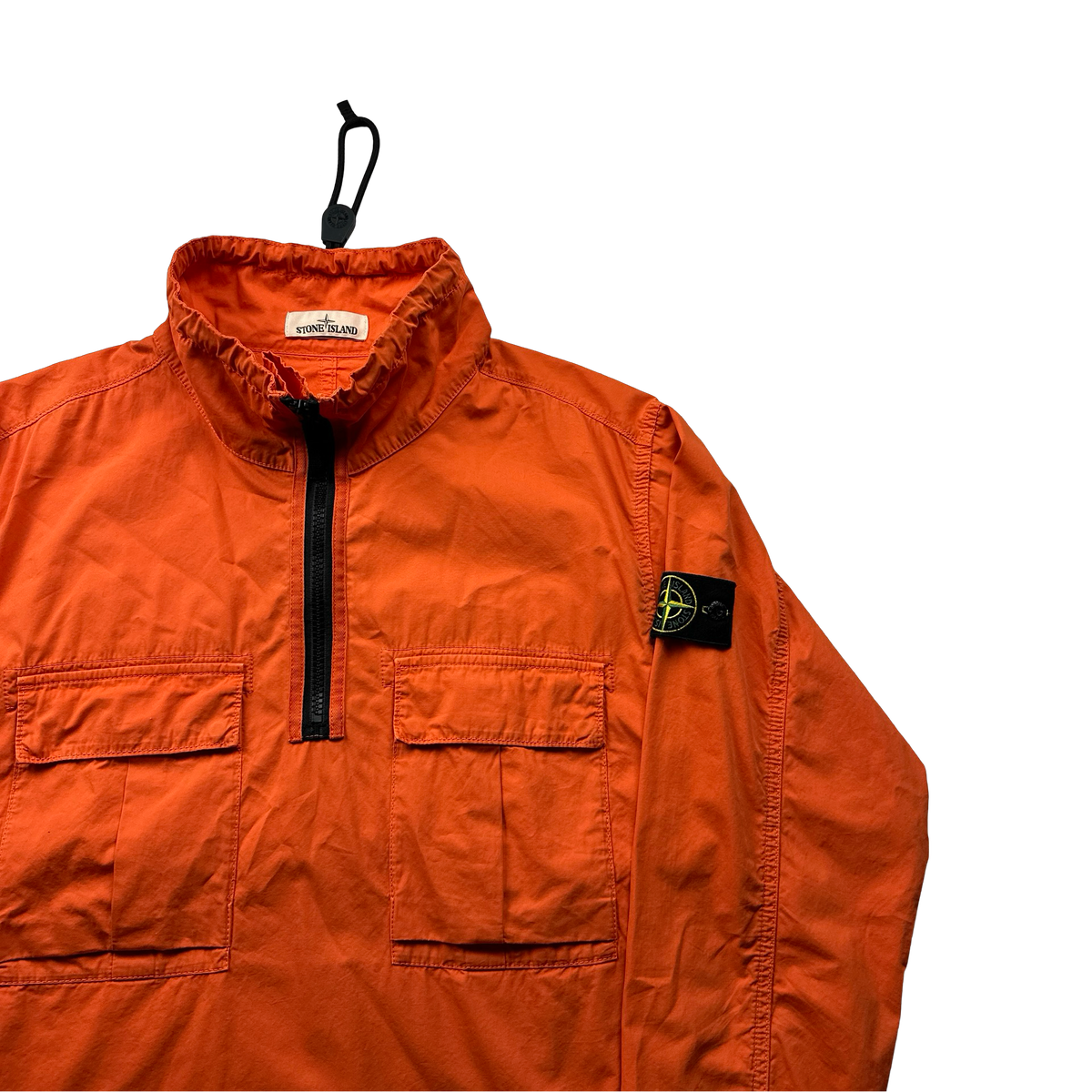 Stone Island Orange Smock Pullover Overshirt XL