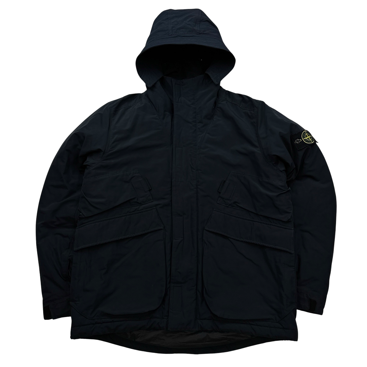 Stone Island Navy Micro Reps Primaloft Lined Jacket - Large