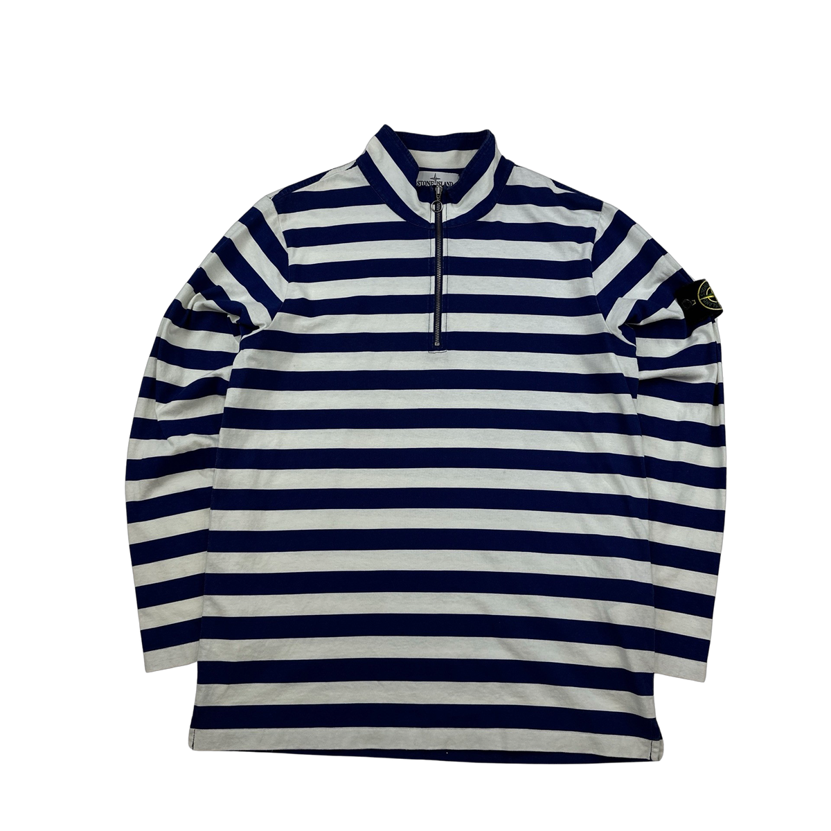 【新品】Supreme STONE  ハーフジップ マリンボーダーT Stone Island x Supreme Striped High Neck Pullover - Medium – Mat's