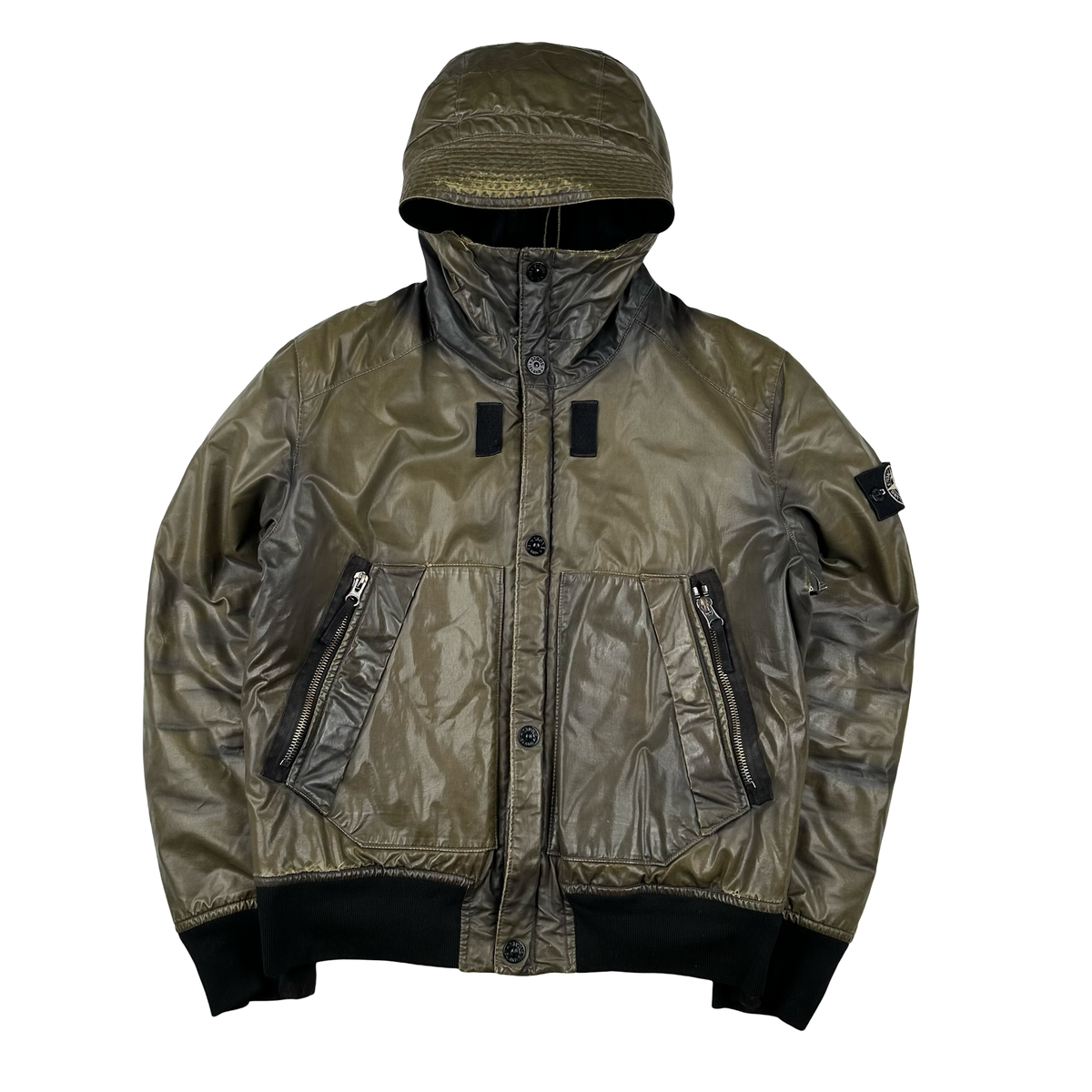 Stone Island 2011 Khaki Waxed ICE 2 Jacket - Large – Mat's Island