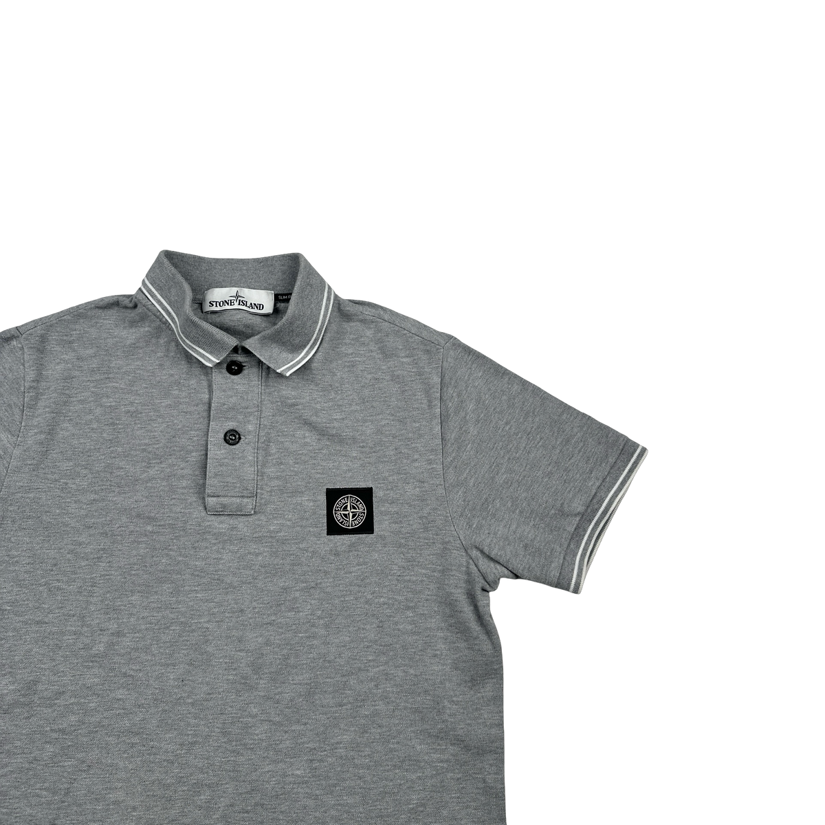 Stone Island Kids Boys Polo In Light Gray