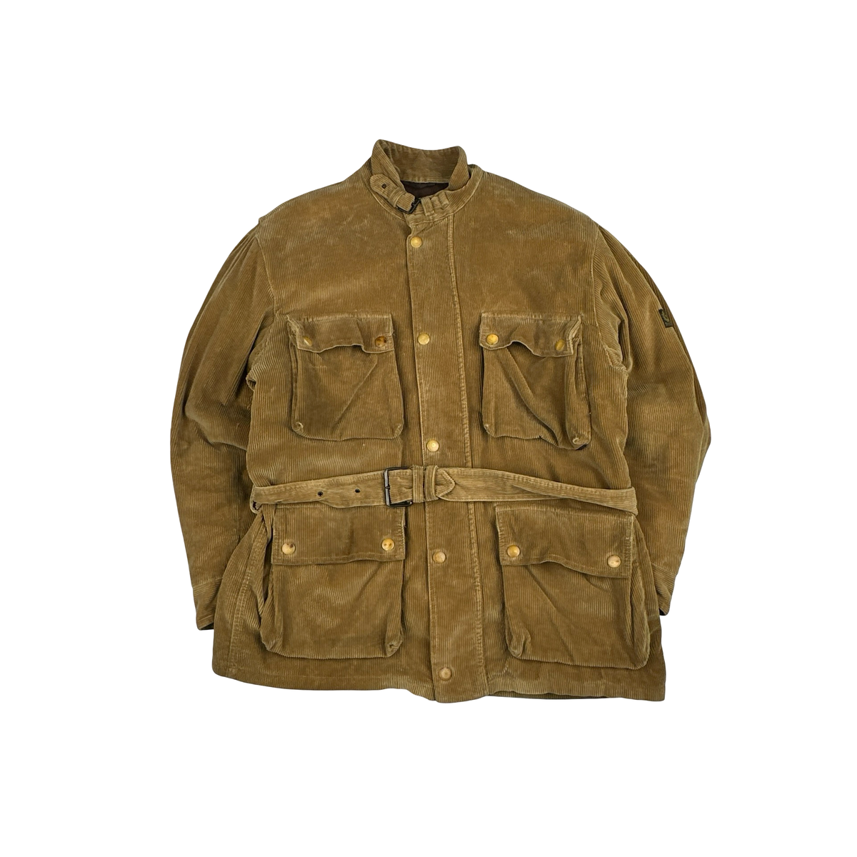 Belstaff Brown Trailmaster Multi Pocket Field Corduroy Zipped