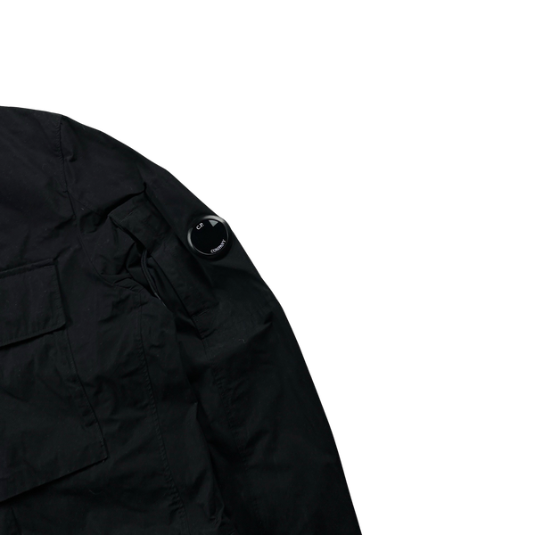 CP Company Black Memri Buttoned Overshirt Jacket
