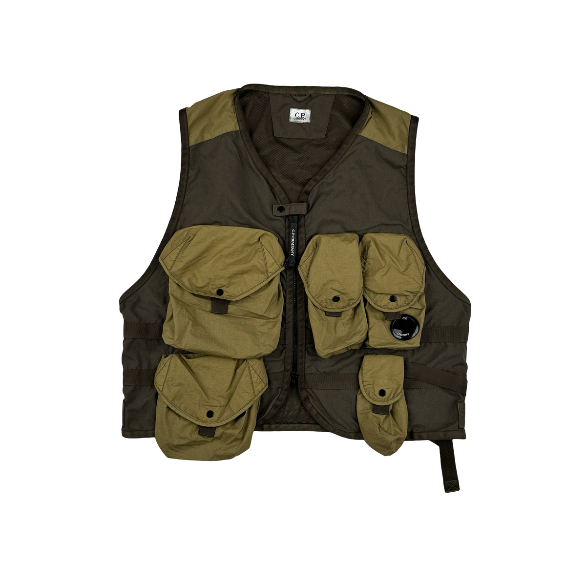 CP Company Khaki Green Taylon P Utility Vest - Small – Mat's Island