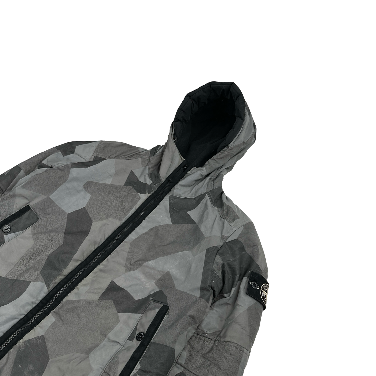 Stone Island 2012 Silver Fleece Lined 30th Anni Camo Reflective