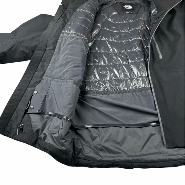 North Face Black Waterproof Primaloft GoreTex Jacket - Large