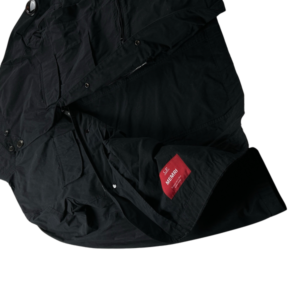 CP Company Black Memri Buttoned Overshirt Jacket