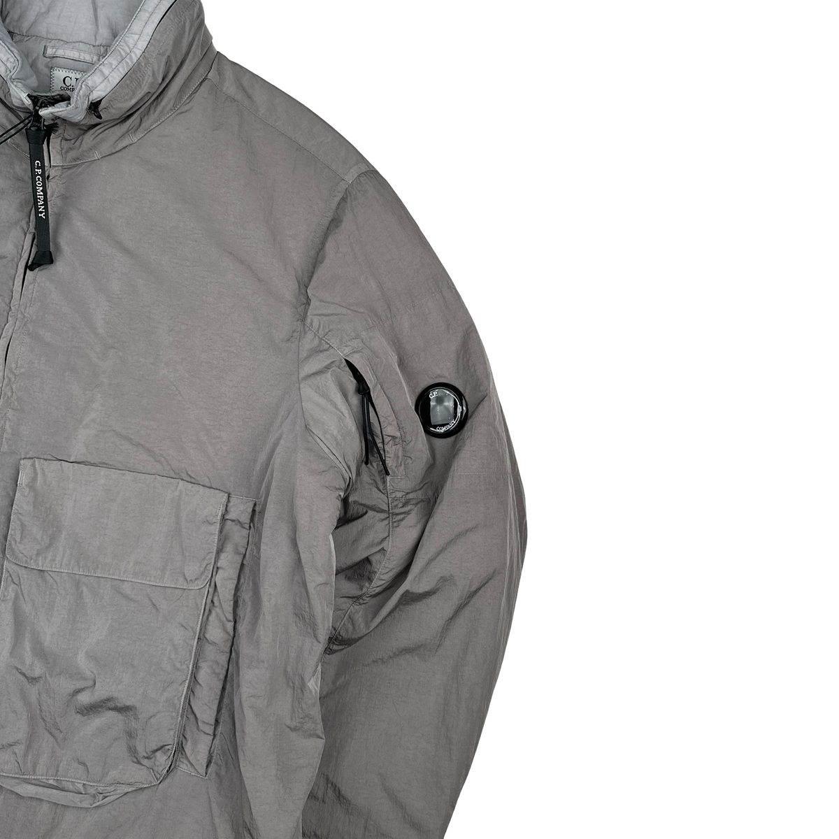 CP Company Silver Lens Viewer Quilted Chrome R Zipped Jacket - XXL