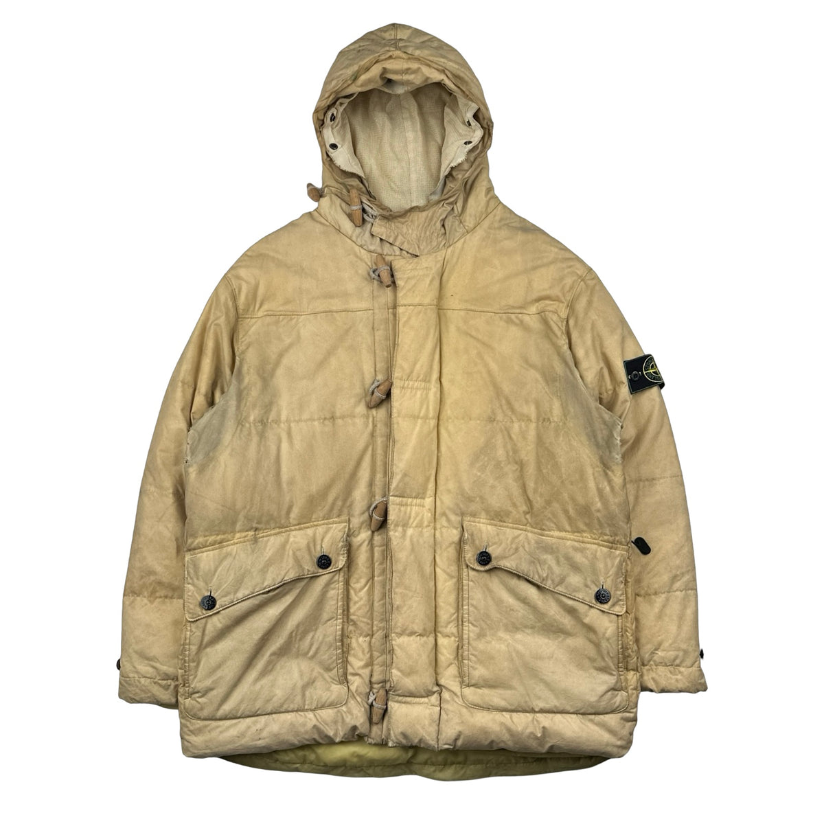 ジャケット・アウター 90s Stone  Waxed Cotton JKT Stone Island 1999 Vintage Waxed Cotton Long Puffer Parka Jacket