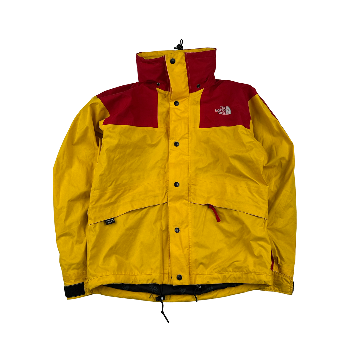 North Face Vintage Yellow/Red Gore-Tex Mountain Ski Waterproof