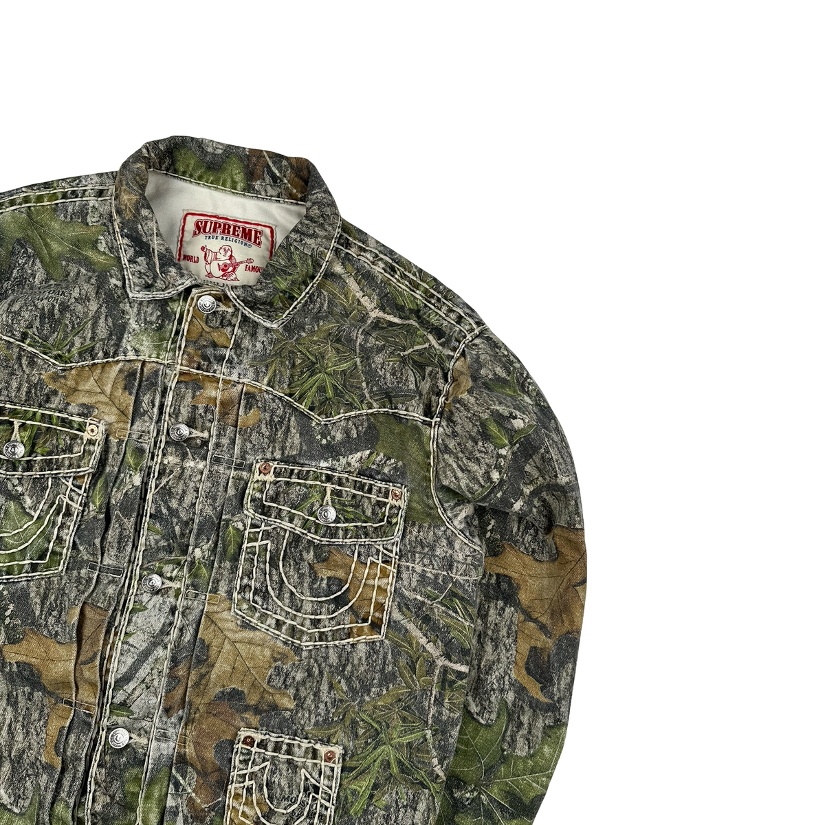 Supreme X True Religion Real Tree Camo Contrast Stitch Denim