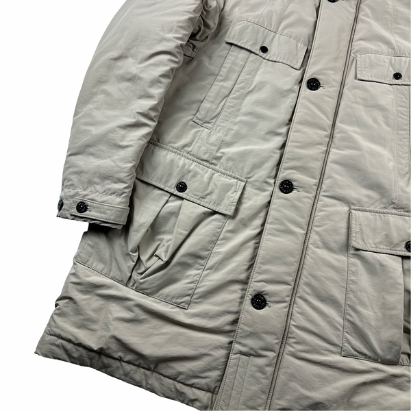 Stone Island Cream 2019 Micro Reps Primaloft Parka Jacket - XL
