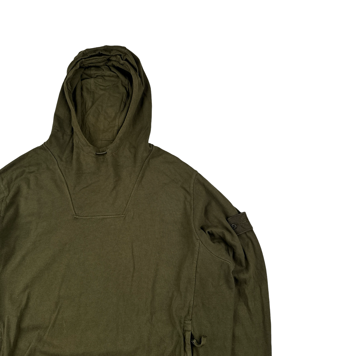 Stone Island 2023 Khaki Ghost Piece Cotton Hoodie - 3XL – Mat