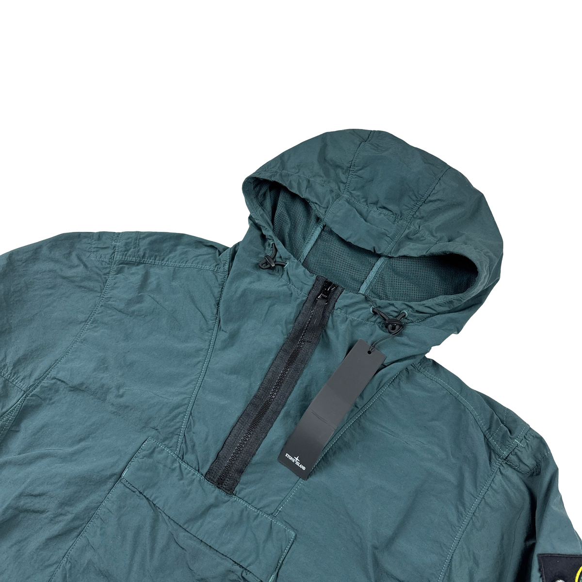 Stone Island Hooded Smock Stone Island 2022 Turquoise Nylon