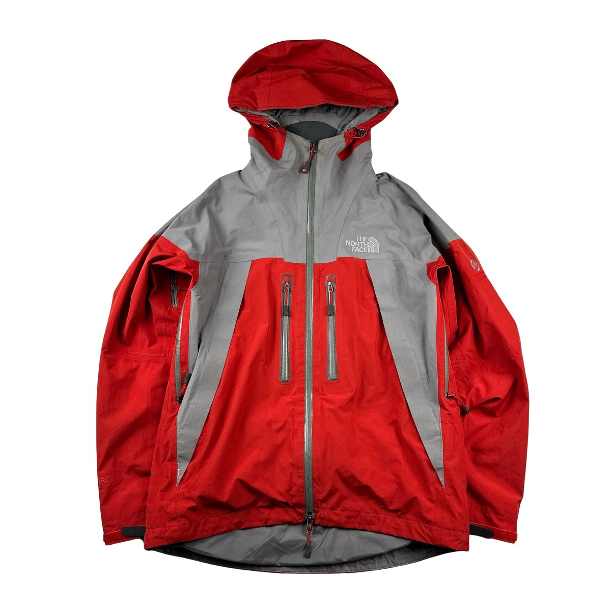 North Face Red Colour Block Summit Series Gore Tex Jacket Small
