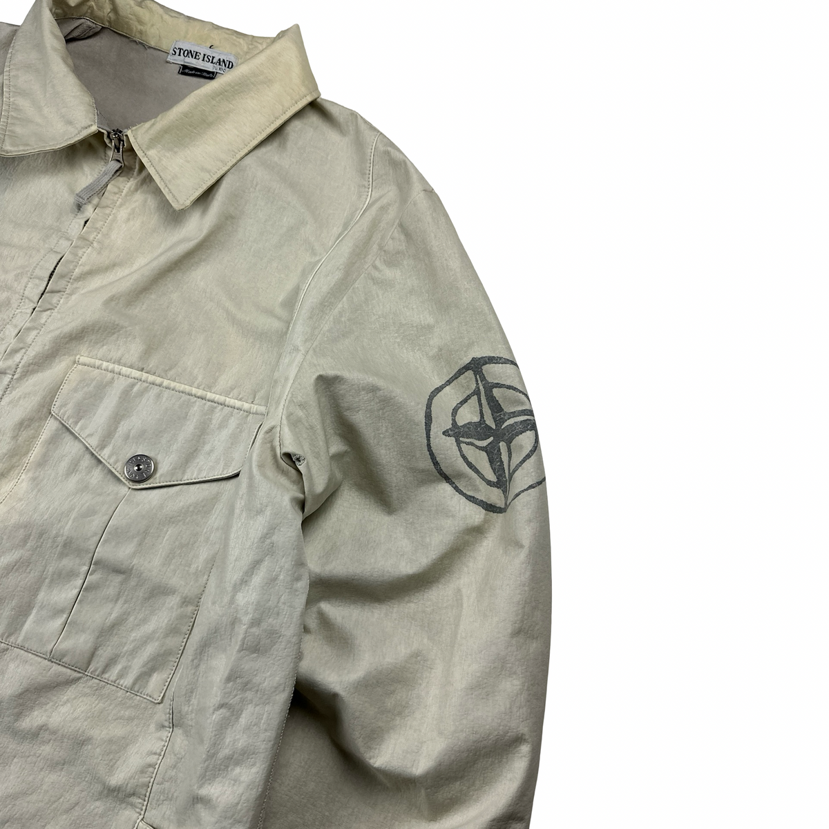 Stone Island Vintage 2001 Laminated Webbing Spalmantura Coach Jacket
