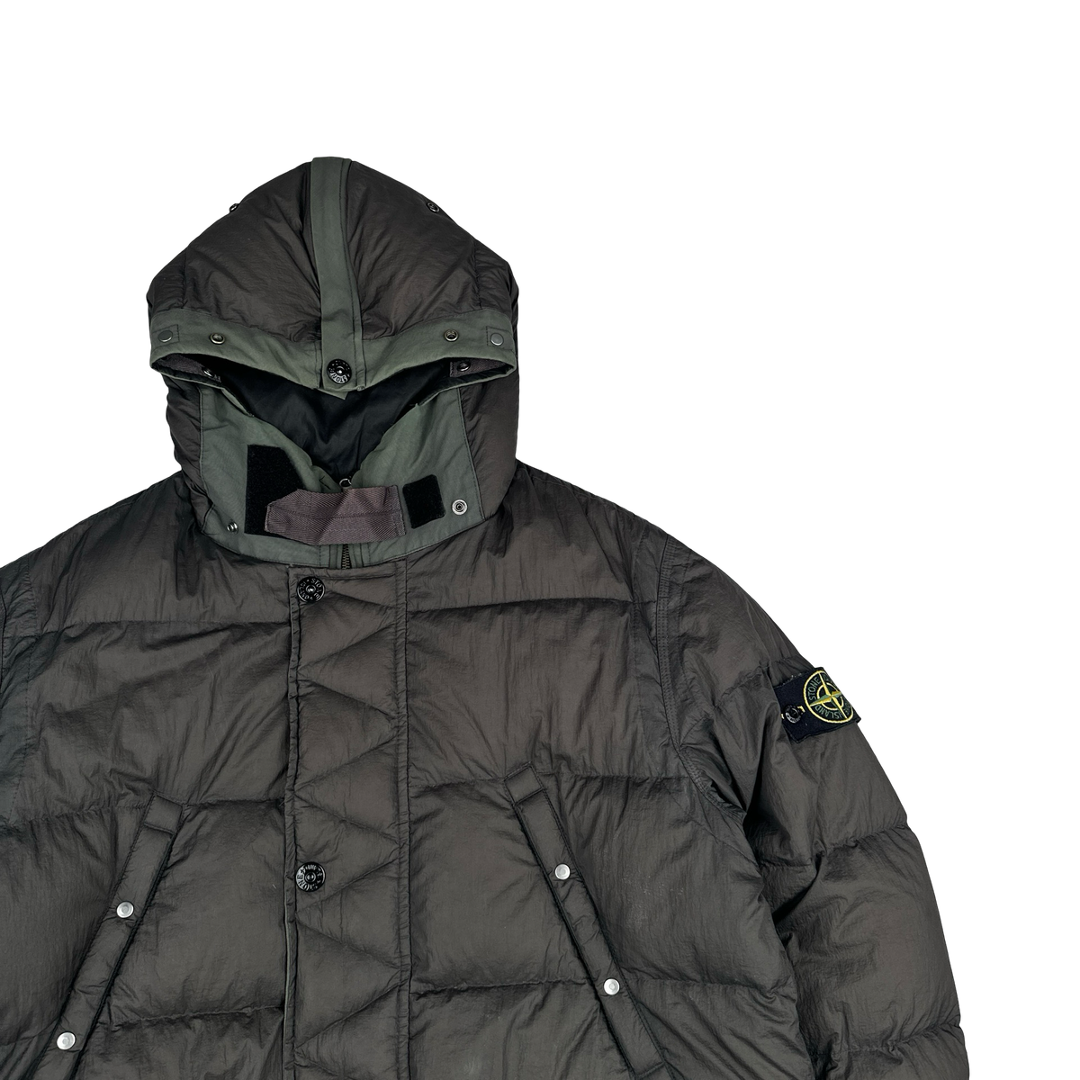 Stone Island 2000s Vintage Nylon Shell Down Puffer Jacket - XL 