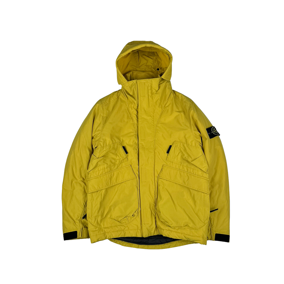 Stone Island 2018 Yellow Micro Reps Primaloft Lined Jacket - Small