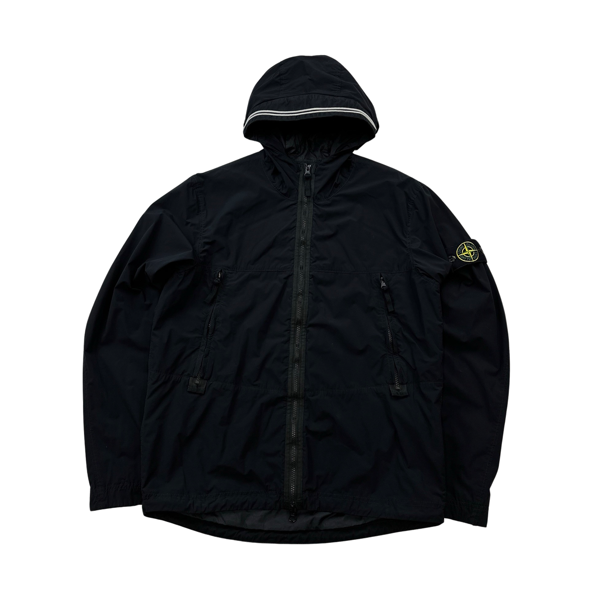 Stone Island Navy Skin Touch Nylon Hooded Jacket - Medium – Mat's