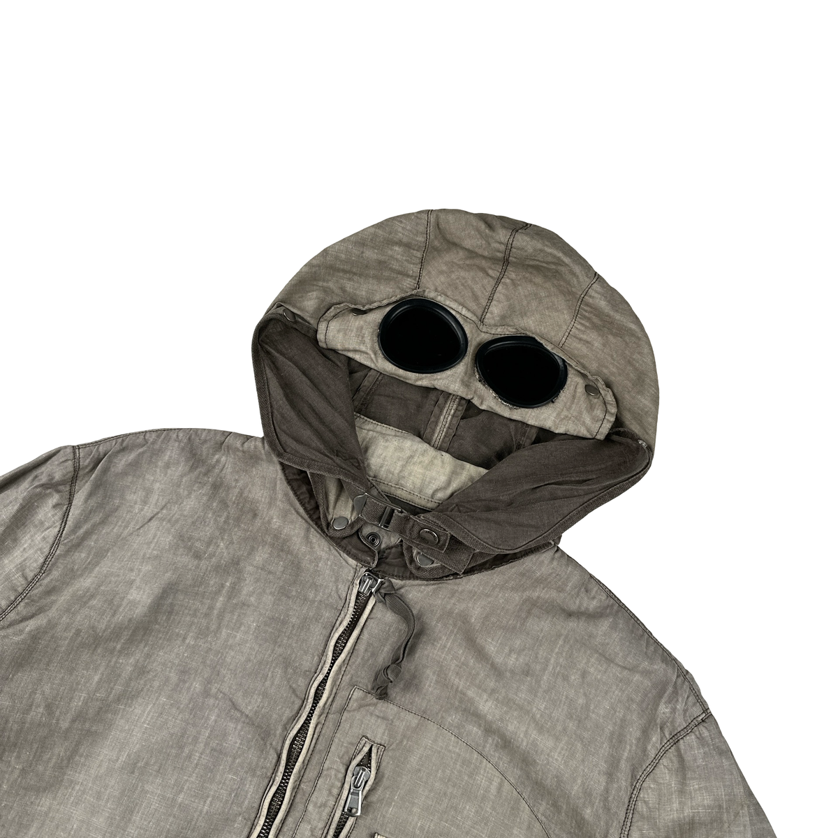CP Company 2004 Vintage Lino Flax Goggle Jacket Medium