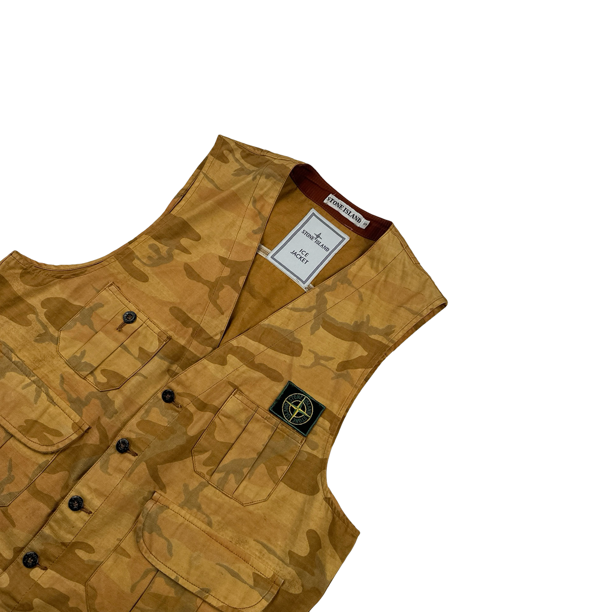 Stone Island 1990 Ice Jacket Camo Vest - Small – Mat's Island