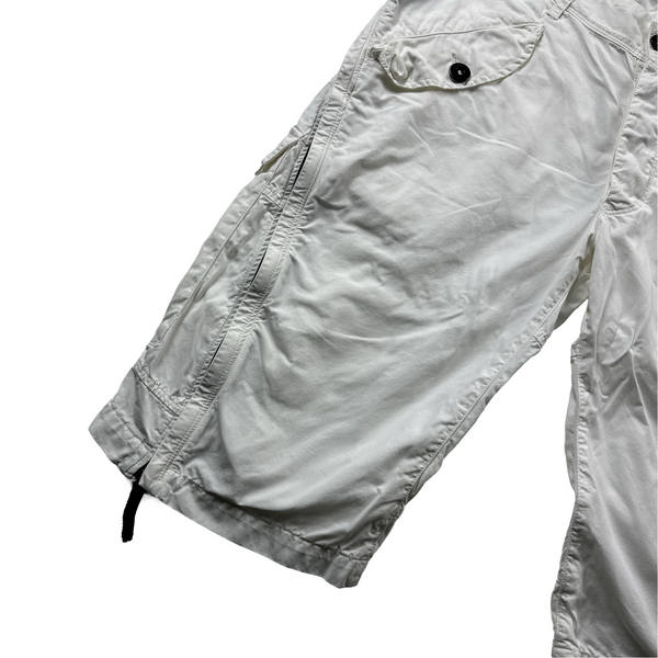 Stone Island 2007 White Cargo Shorts - XL