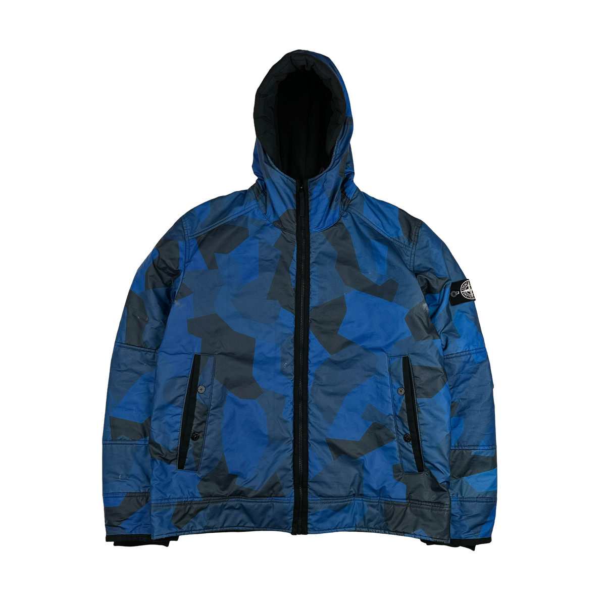 Stone Island 2012 Blue Fleece Lined 30th Anni Camo Reflective 