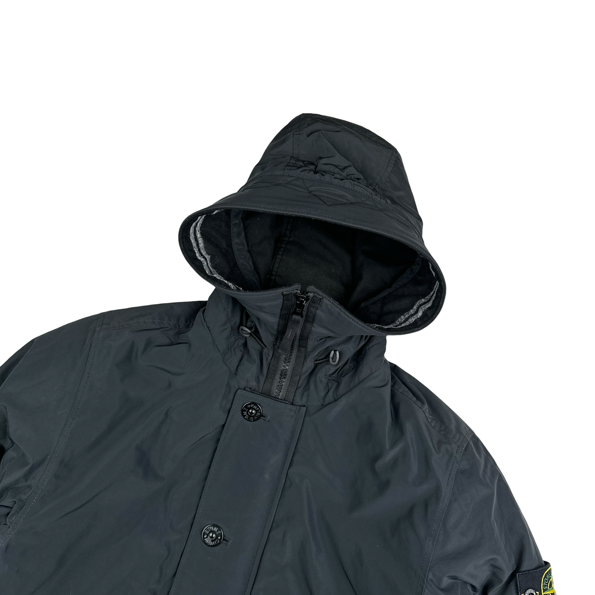 Stone Island 2019 Black Micro Reps Primaloft Parka Jacket Medium