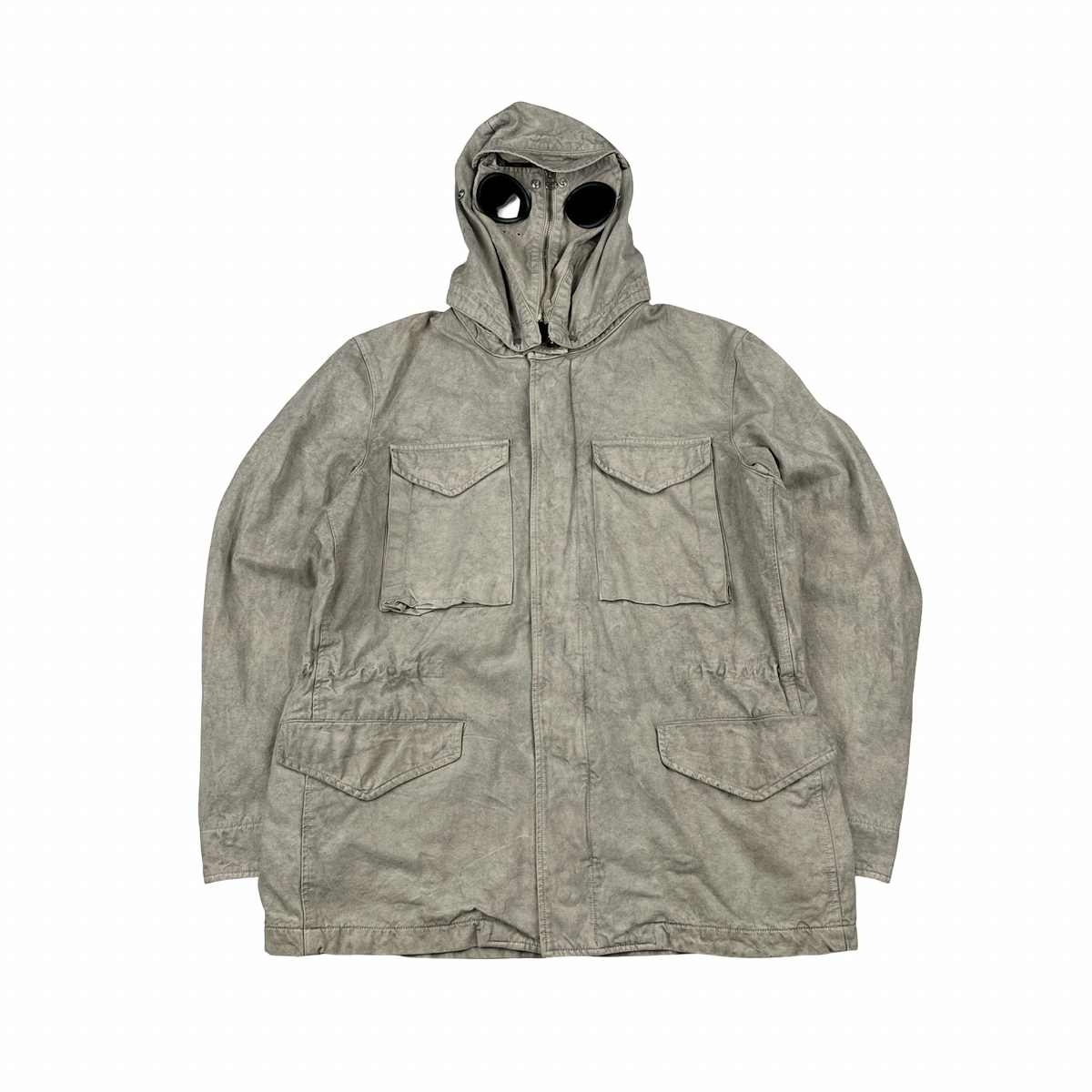 CP Company Vintage Beige Explorer Multi Pocket Goggle Jacket - XL