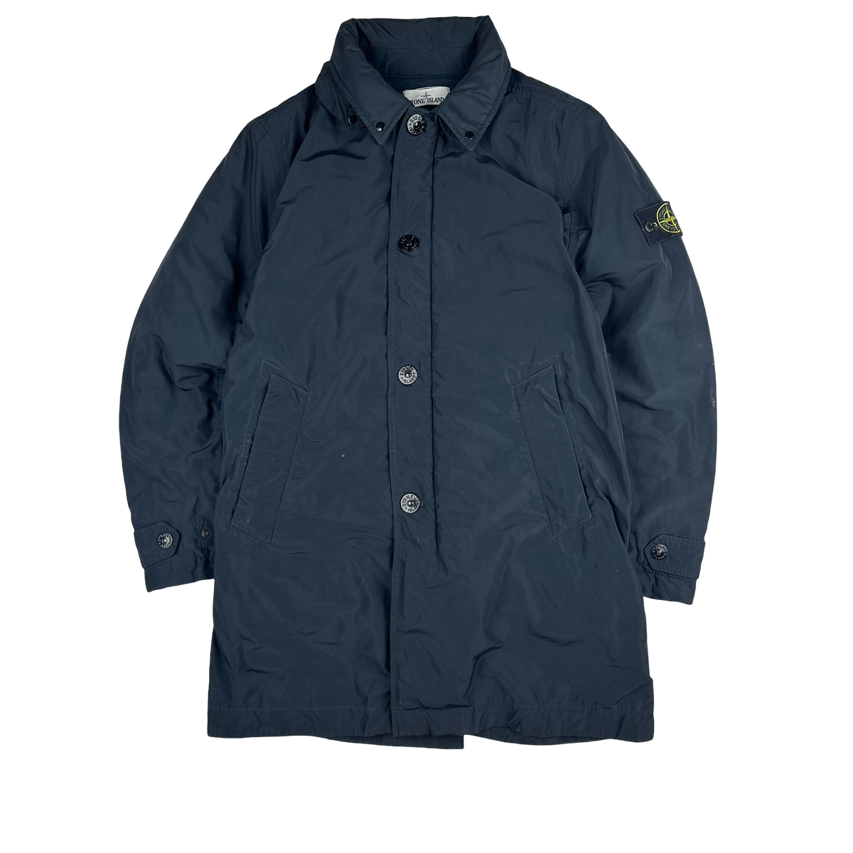美品‼️★STONE  micro repsプリマロフトコート★M★ Stone Island Micro Reps Navy Primaloft Lined Long Jacket - Medium