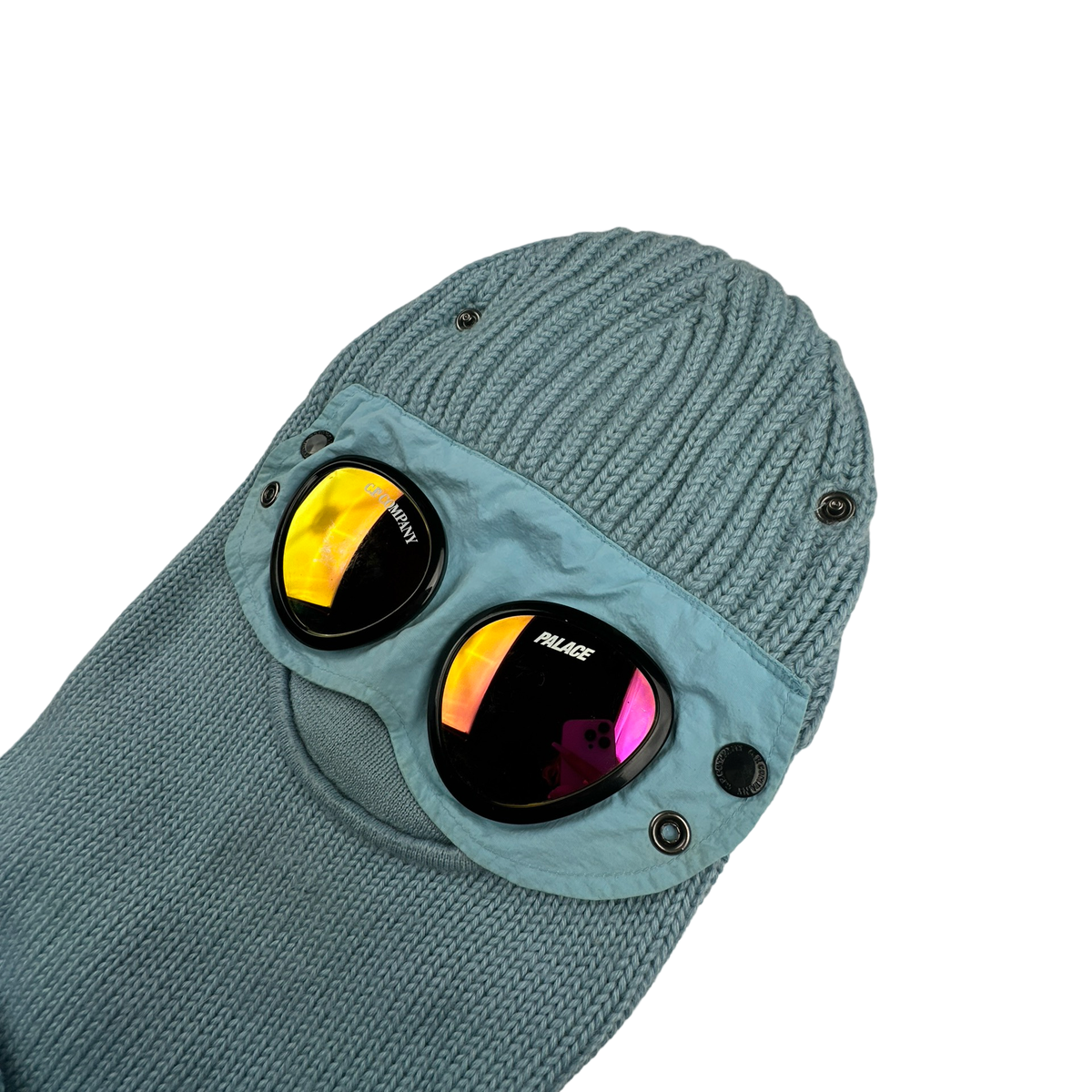 CP Company x Palace Baby Blue Goggle Knit Balaclava – Mat's Island