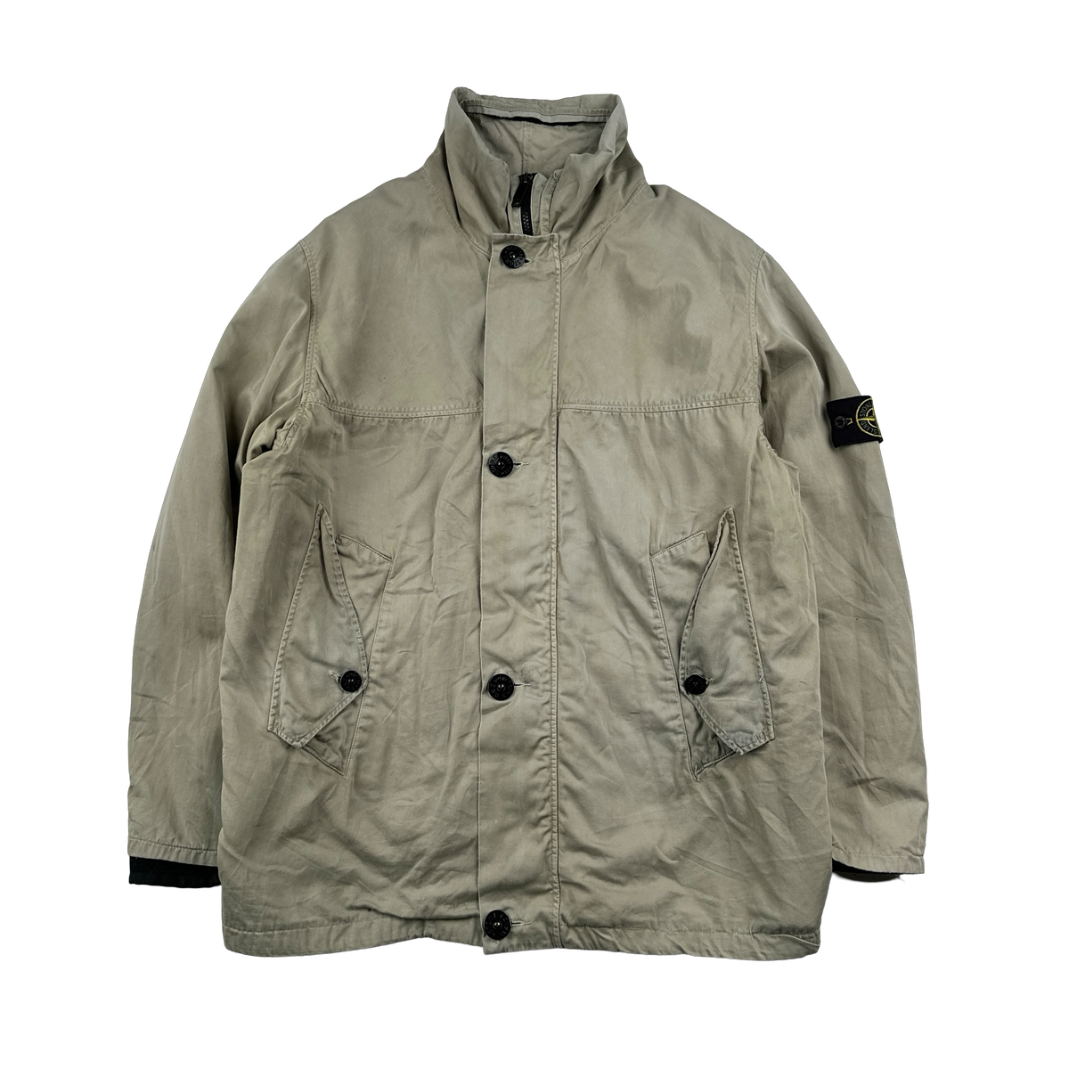 Stone Island 1996 Raso Gommato Wool Dutch Rope Vintage Jacket