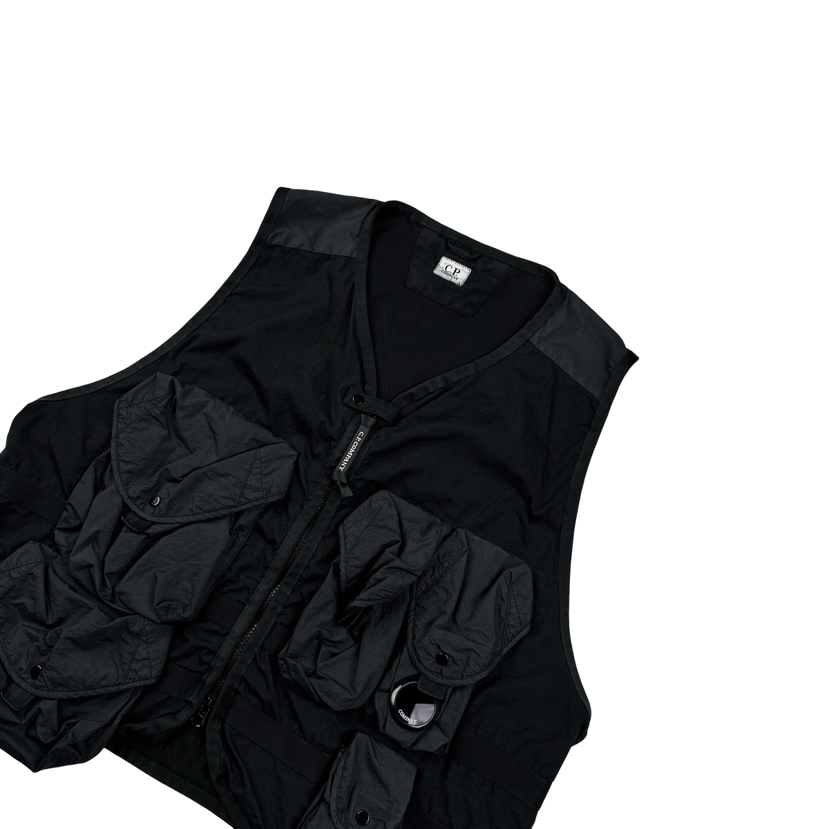 トップス C.P. COMPANY TAYLON P MIXED UTILITY VEST C.P. COMPANY - TAYLON P MIXED UTILITY VEST - BURNT OLIVE – PHAETON