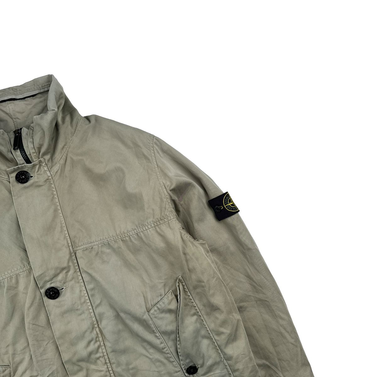 Stone Island 1996 Raso Gommato Wool Dutch Rope Vintage Jacket 
