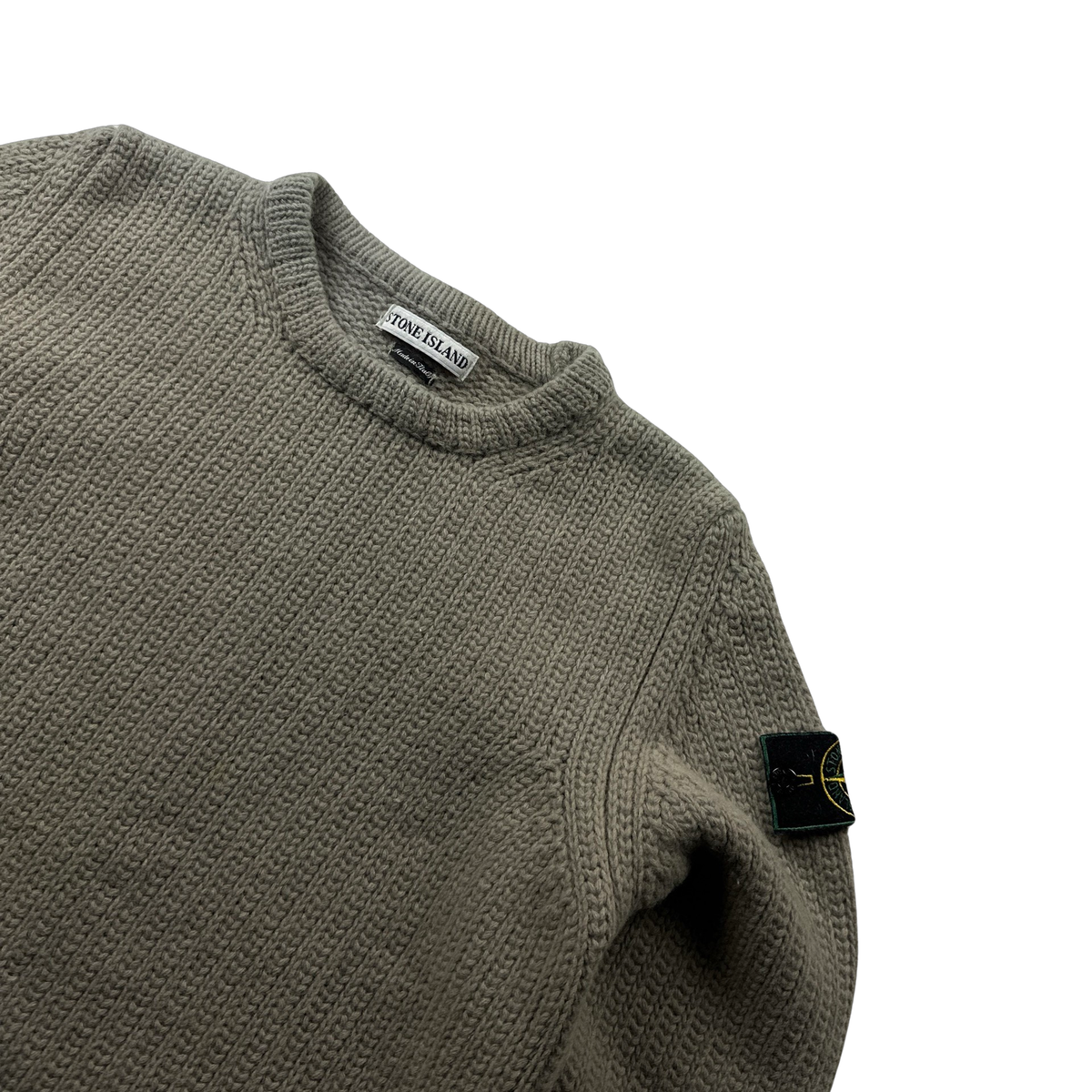 Stone Island Oatmeal 1997 Vintage Wool Pullover Jumper - Medium